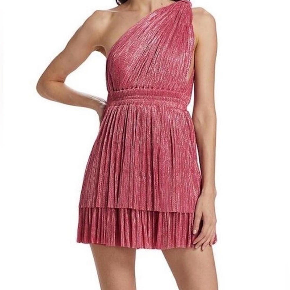 Sabina Musayev Elegant Pink One-Shoulder Dress!